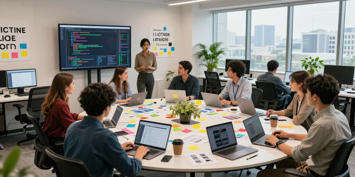 Innovative teamwork in a vibrant tech office showcasing the WPS Official Website collaboration tools